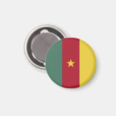 Kameroense vlag magneet (Voorkant / Achterkant)