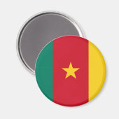 Kameroense vlag Magnet (Voorkant / Achterkant)