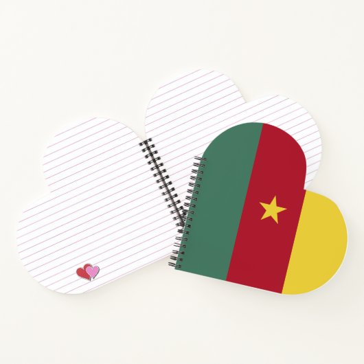 Kameroense vlag notitieboek (Binnen)
