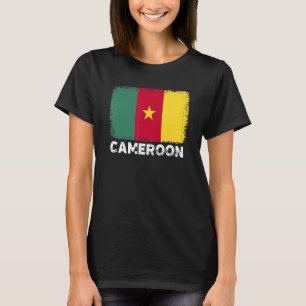 Kameroense vlag ondersteunt Kameroense bevolking V T-shirt