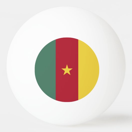 Kameroense vlag pingpongbal (Voorkant)