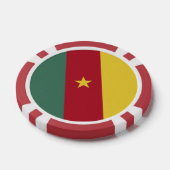 Kameroense vlag poker chips (Enkel)