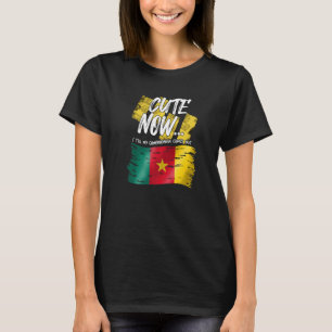 Kameroense vlag roeit nu tot het moment van de val t-shirt