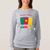 Kameroense vlag rood gepersonaliseerd t-shirt (Voorkant)