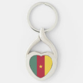 Kameroense vlag sleutelhanger (Voorkant)