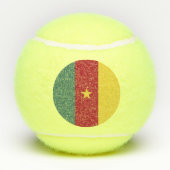 Kameroense vlag tennisballen (Achterkant)