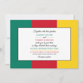 Kameroense vlag, vlag van Kameroen bruiloft Kaart (Voorkant)