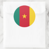 Kameroense vlag, vlag van Kameroen Ronde Sticker (Tas)