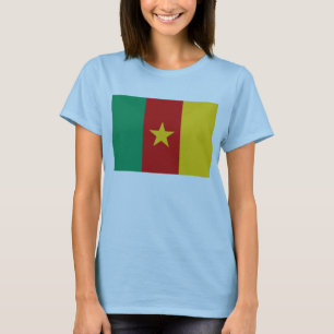 Kameroense vlag x kaart T-Shirt