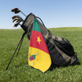 Kameroense vlaggen golfhanddoek (Groen)