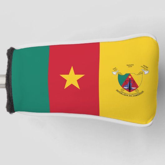 Kameroense vlaggen golfheadcover (Voorkant)