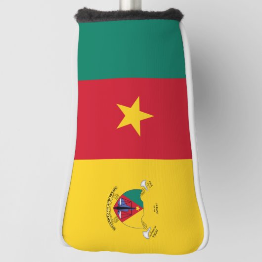 Kameroense vlaggen golfheadcover (Draai 90)
