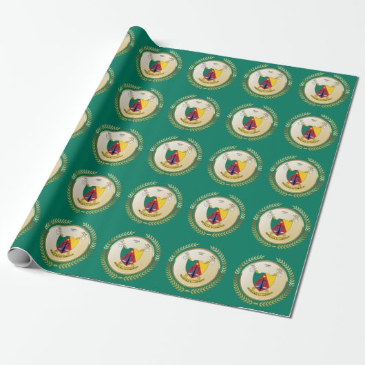 Kameroense wapenstilstand cadeaupapier (Uitgerold)
