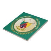 Kameroense wapenstilstand tegeltje (Zijkant)