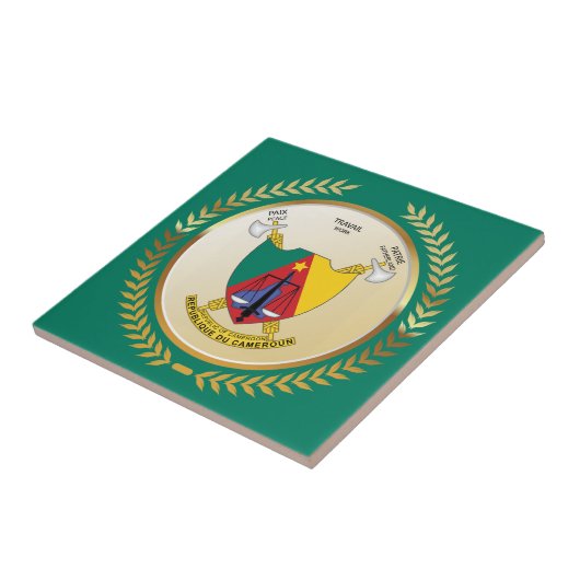 Kameroense wapenstilstand tegeltje (Zijkant)