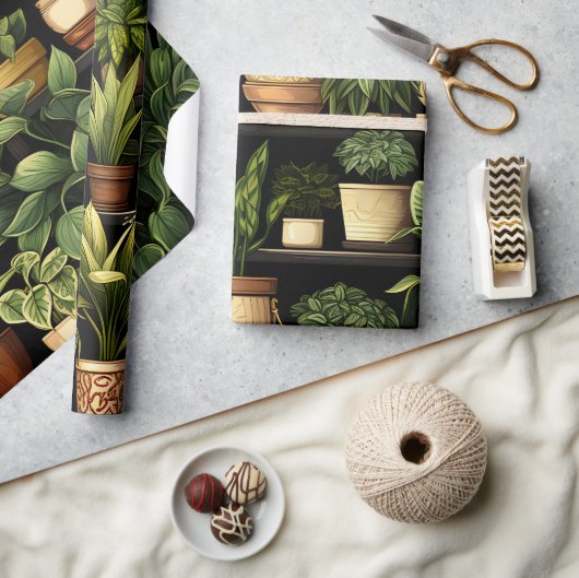 Kamerplanten cadeaupapier (Crafts)