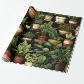 Kamerplanten cadeaupapier (Uitgerold)