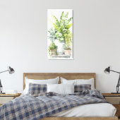 Kamerplanten Canvas Afdruk (Insitu (Slaapkamer))