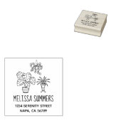 Kamerplanten Hobby Adres Rubberstempel (Gestempeld)