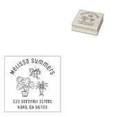 Kamerplanten Hobby Boog Adres Rubberstempel (Gestempeld)