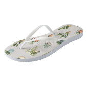 kamerplanten watercolor patroon teenslippers (Schuin)