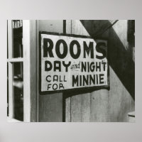 Kamers te huur, 1939. Oude foto