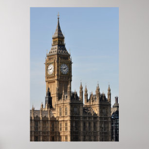 Kamers van het Parlement en Big Ben Uk Poster