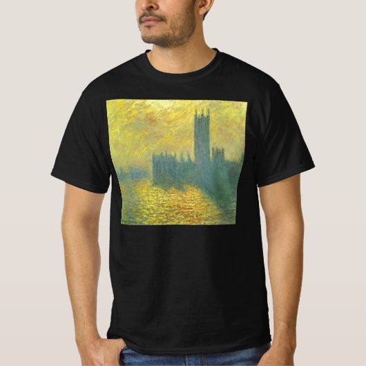 Kamers van het Parlement, Stormy Sky van Claude Mo T-shirt (Voorkant)