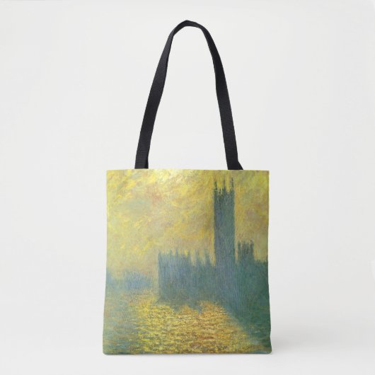 Kamers van het Parlement, Stormy Sky van Claude Mo Tote Bag (Voorkant)