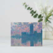 Kamers van het Parlement, zonsondergang van Claude Briefkaart (Staand voorkant)