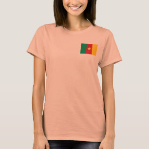 Kamerun Vlag + Landkaart T-Shirt