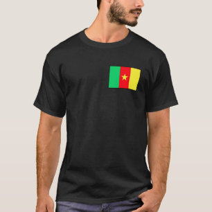 Kamerunese vlag kleine afdruk t-shirt