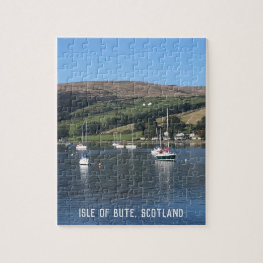 Kames Bay, eiland Bute, Schotland Legpuzzel (Verticaal)