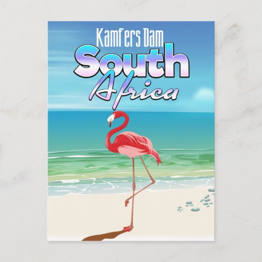 Kamfers Dam Zuid-Afrikaanse reisposter Briefkaart (Voorkant)