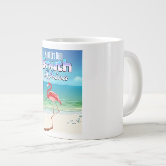 Kamfers Dam Zuid-Afrikaanse reisposter Grote Koffiekop (Voorkant rechts)