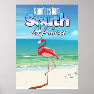 Kamfers Dam Zuid-Afrikaanse reisposter Poster
