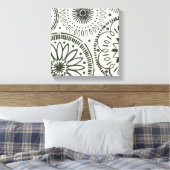 Kami Abstract Pattern Canvas Afdruk (Insitu (Slaapkamer))