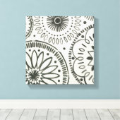 Kami Abstract Pattern Canvas Afdruk (Insitu (Houten vloer))