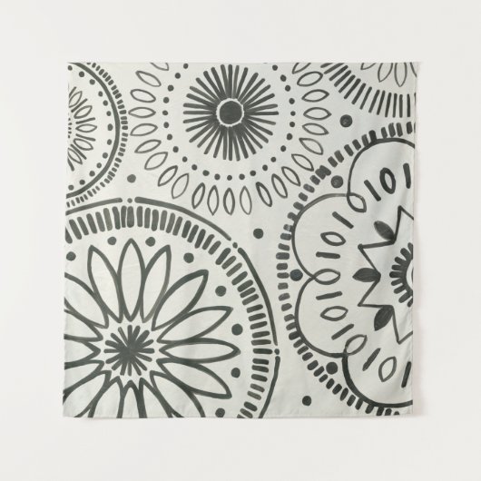 Kami Abstract Pattern Wandkleed (Voorkant (horizontaal))