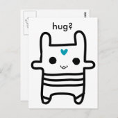 Kami - gerukte bunny, knuffel? briefkaart (Voorkant / Achterkant)