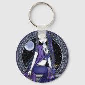"Kami" Paarse Moon Sari Fairy Sleutelhanger (Voorkant)