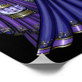 "Kami" Paarse Moon Sari Poster (Hoek)