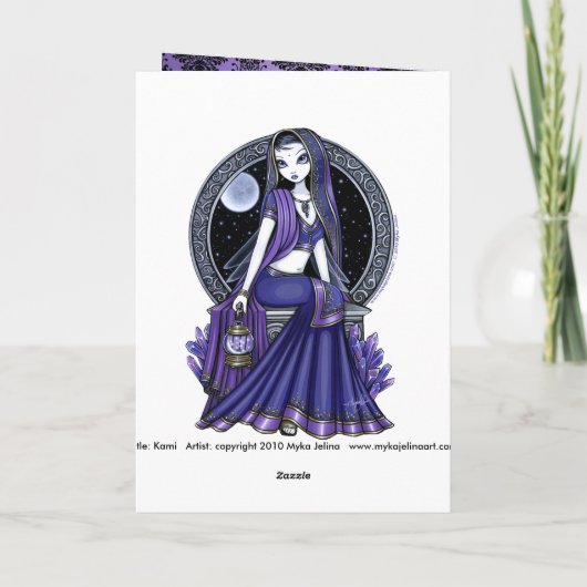 "Kami" Paarse motorkaart "Sari" Kaart (Achterkant)