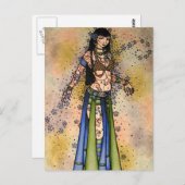Kami Tribal Belly Dancer Briefkaart (Voorkant / Achterkant)