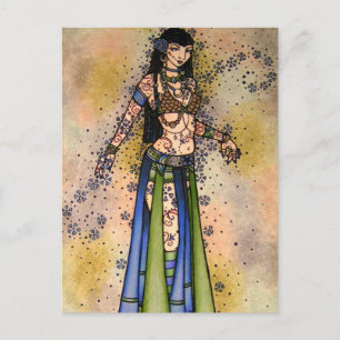 Kami Tribal Belly Dancer Briefkaart