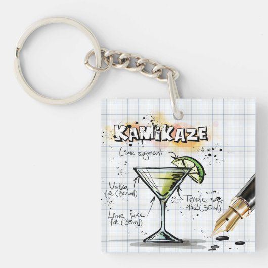 Kamikaze AcrylSleutelhanger Sleutelhanger (Voorkant)