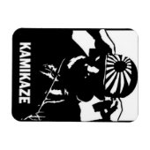 Kamikaze Black en White Japanese Pilot Magneet (Horizontaal)