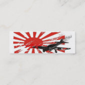 Kamikaze Bomber Japans Rising Sun Flag, Mista ... Mini Visitekaartje (Achterkant)