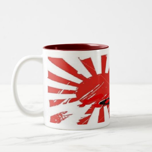 Kamikaze Bomber Japanse Rising Sun Mok Aangepast (Links)