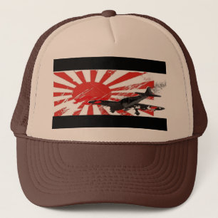 Kamikaze Bomber Rising Sun Japanse vlag Pet